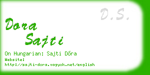 dora sajti business card